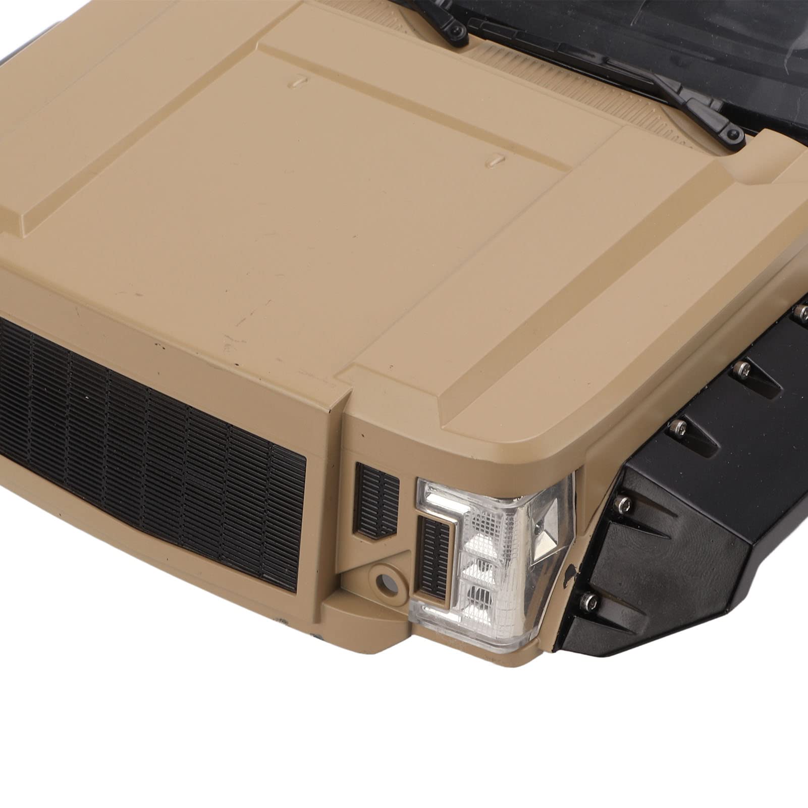 Carrocería DriKou de plástico rígido con distancia entre ejes de 324 mm para coche RC a escala 1/10, color amarillo desierto.