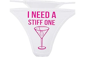 I Need A Stiff One White Thong: Spice Up Your Bachelorette