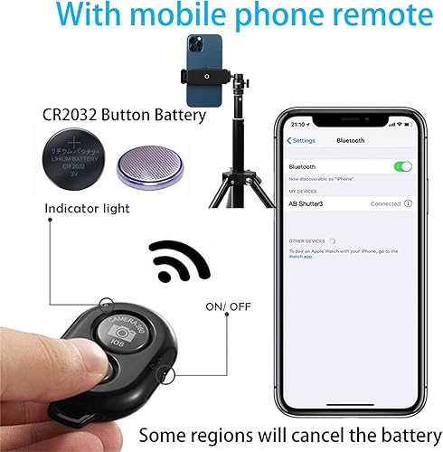 Miniatura 5 de PellKing Barra de extensión de trípode 2 en 1 de 59 pulgadas ajustable para selfie stick con clip para teléfono DJI OM4 SE 5/Osmo Mobile 6 3 2/Feiyu