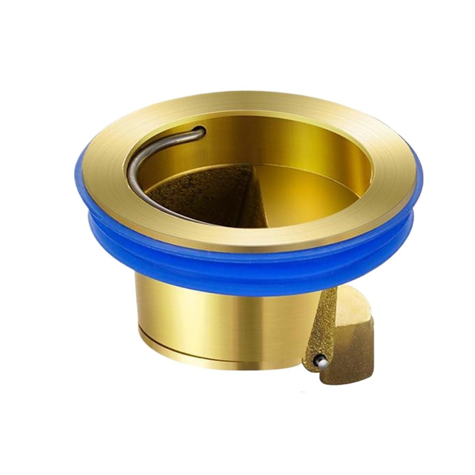 Ryryr Gold Shower Floor Drain Backflow Preventer, Valve Sewer Core Anti-Odor Plug For Kitchen Bathroom Way Drainer Copper Cover Strainer Seal Stopper(Gold)
