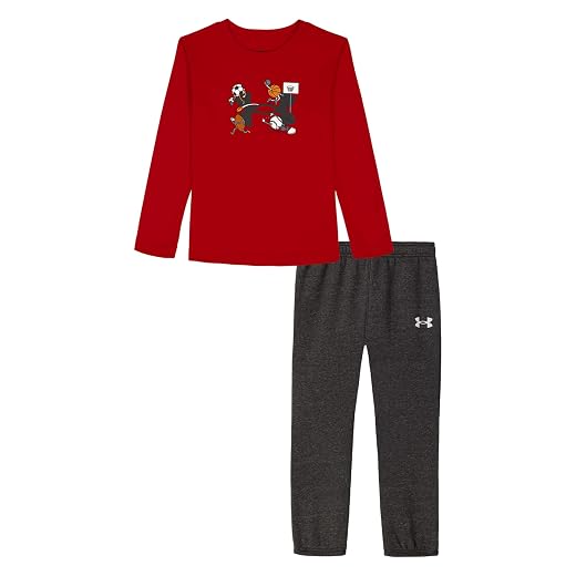 Under Armour Boys' 2-piece Long Sleeve Graphic T-Shirt and Joggers Set