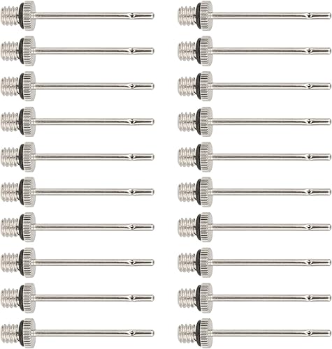 Miniatura 8 de 20 piezas de repuesto de aguja de inflado inoxidable bolas inflables bombas de aire para baloncesto fútbol deportes accesorios