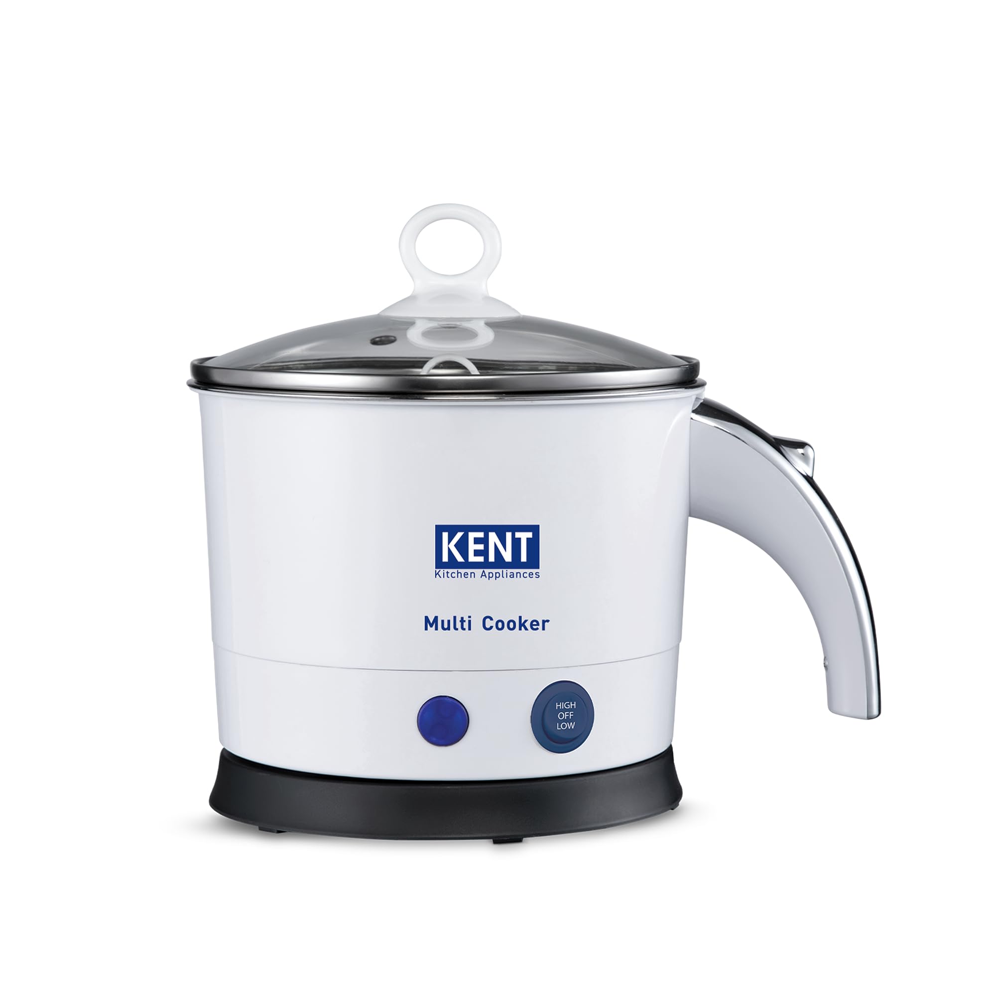 KENT Kettle Multicooker Cum Steamer 1.2 liters 800W| Boiling of Water, Tea,Eggs, Instant Noodle Maker, Steaming idlis, Momos |Inner Stainless Steel without joint and welding & Cool Touch Outer Body