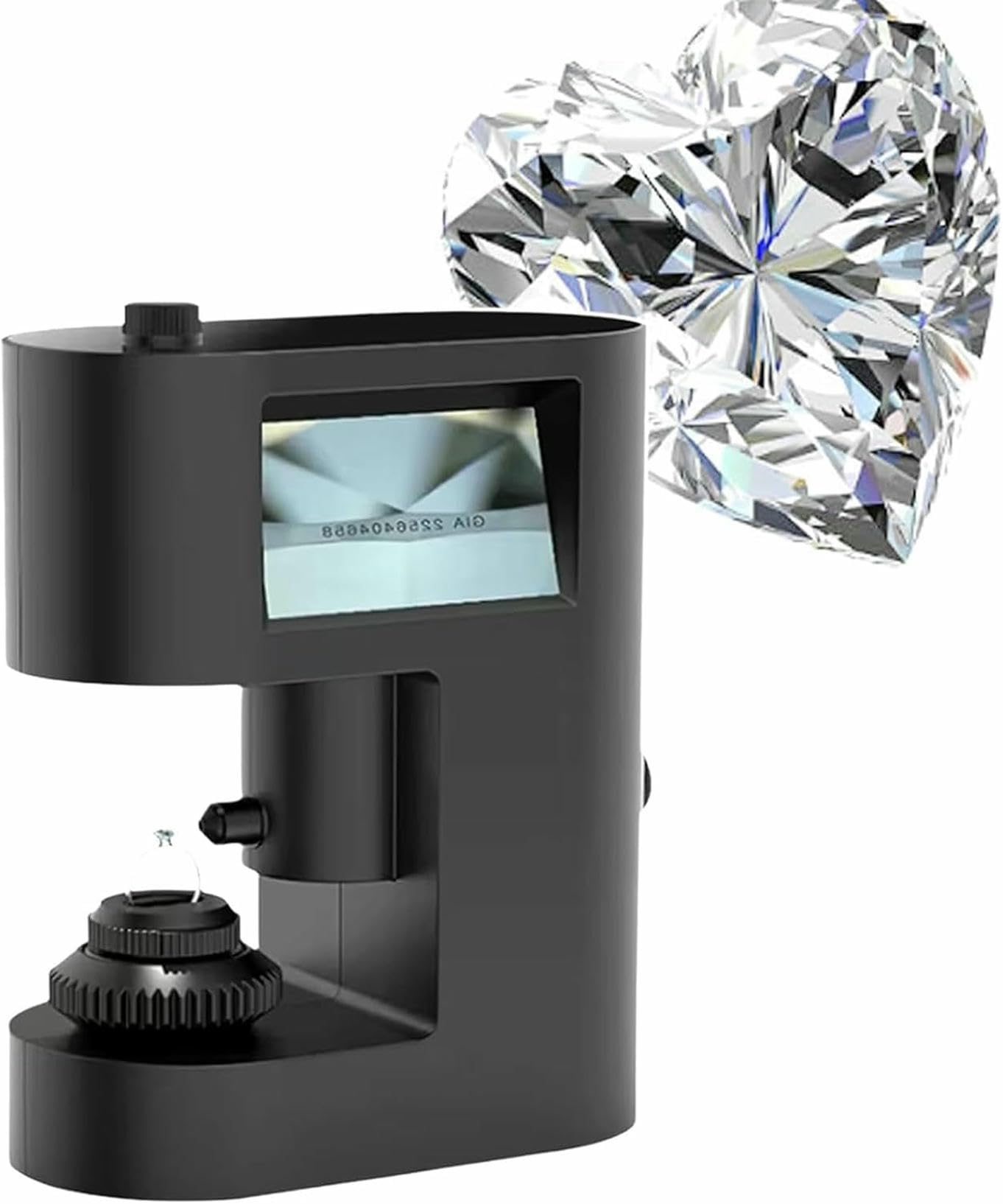 YXZYFPP LED Diamond Girdle Viewer with Adjustable Focus - Perfects for Gemstone Inscription Clarity and Detail Inspection