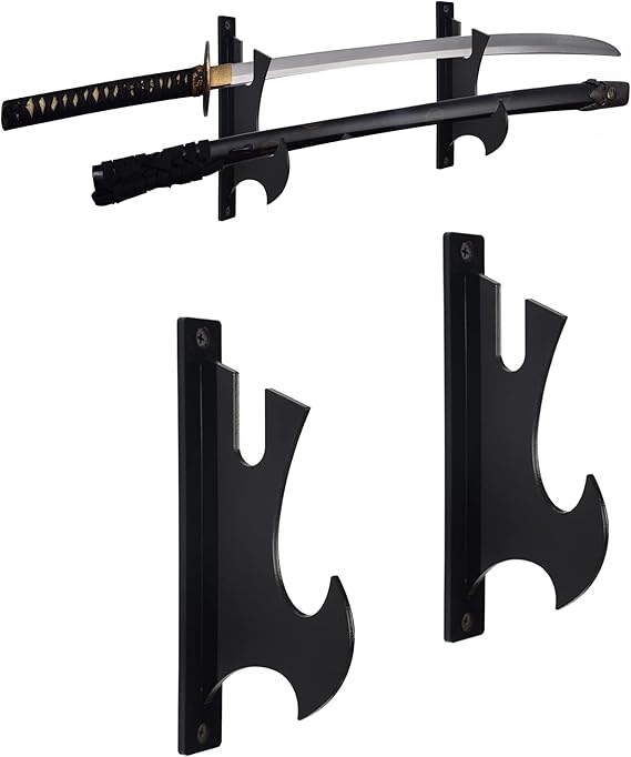 WANLIAN Sword Stand Wall Mount, Samurai Sword Holder, Sword