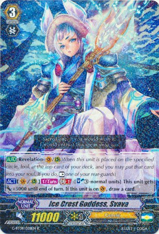 Cardfight!! Vanguard TCG - Ice Crest Goddess, Svava (G-BT08/028) - G Booster Set 8: Absolute Judgment
