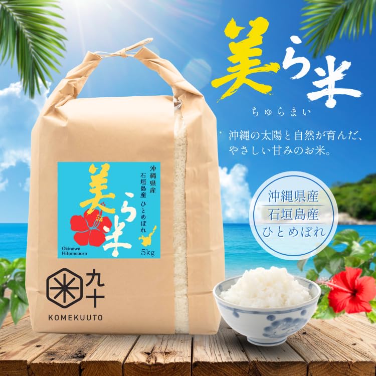Amazon.co.jp: 令和8年沖縄県石垣島産 ひとめぼれ/美ら米 (玄米5kg