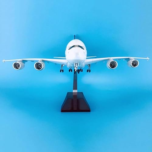Vista 7 de 18.5" 1160 Scale Model Airplane Lufthansa A380 Model Jet Collectibles Resin Plane Models with Wheels Diecast for Collection Gift Ornament,Ordinary