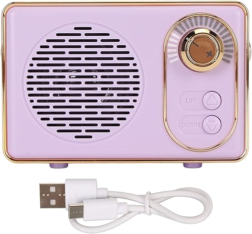 Miniatura 7 de Zopsc Altavoz Bluetooth retro, altavoz vintage con bonito estilo antiguo, tarjeta Bluetooth 5.0 entrada AUX USB Drive compatible con unidad USB,