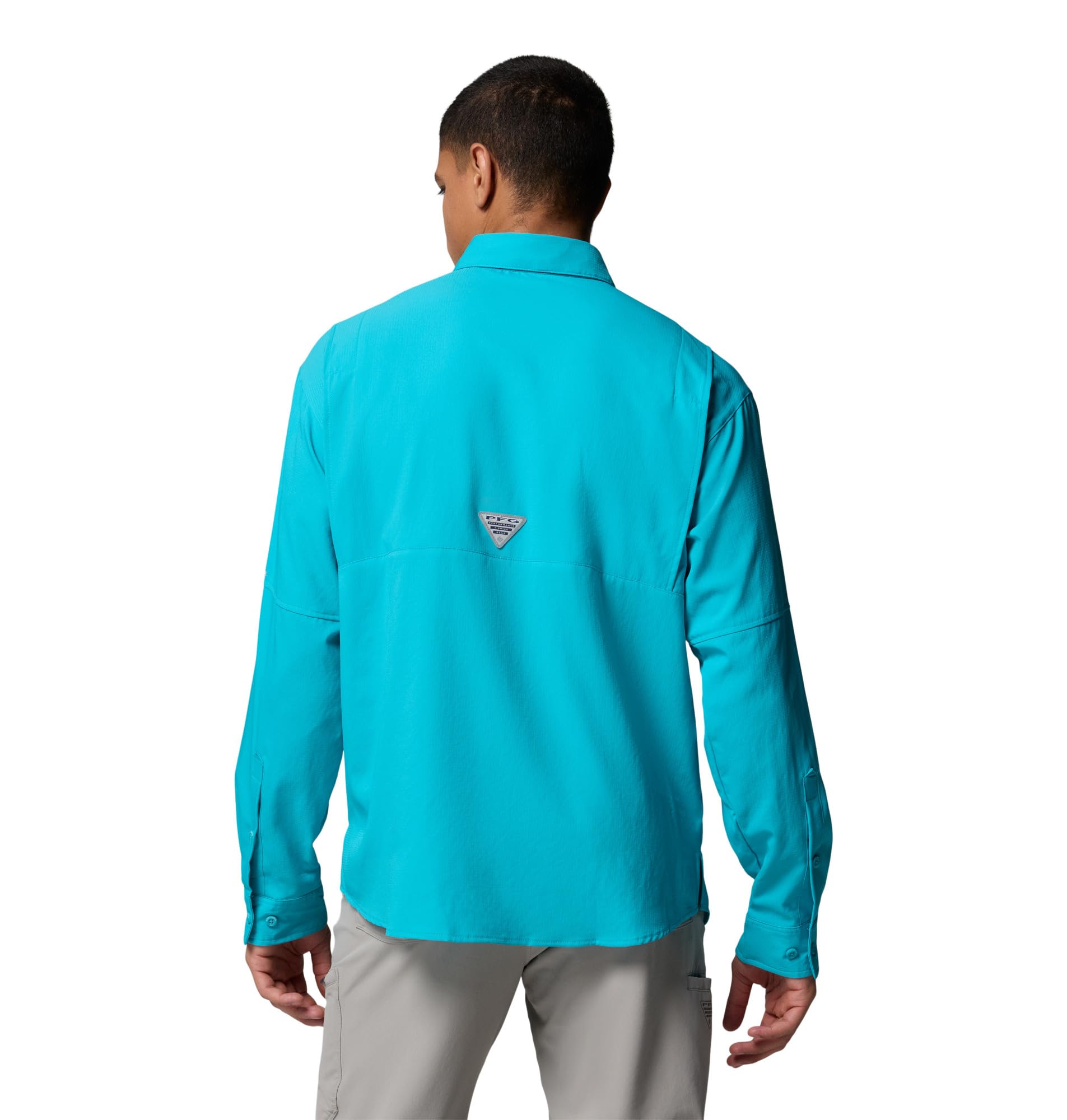 Columbia Tamiami II - Camicia da Trekking a Maniche Lunghe, da Uomo, Blu Oceano, 3X