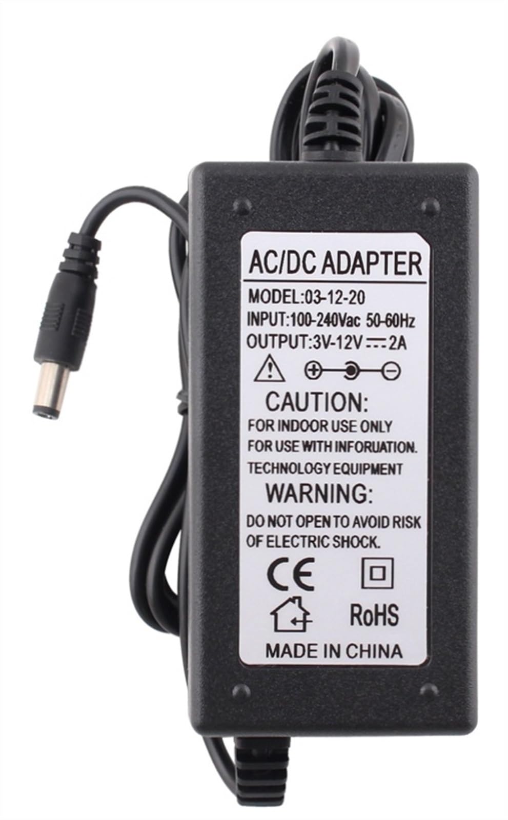 Adattatore di Alimentazione Regolabile 3V 5V 6V 9V 12V 18V 24V 1A 2A 5A Adattatore di Alimentazione Universale da 220 V a 12 V Caricatore Regolabile 'Adattatore(3V-12V 5A Adpater,2)