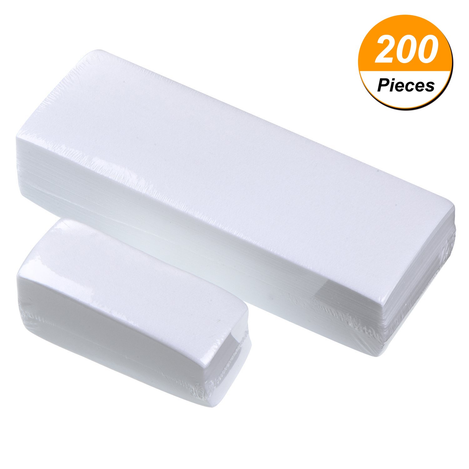 200 Pieces Wax Strips Hair Removal Waxing Strips Facial Body Epilating