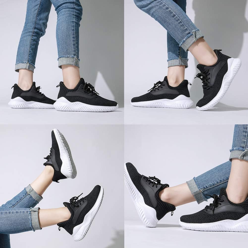 Akk Womens Walking Shoes - Slip On Tennis Running Shoes Memory Foam Lightweight Work Sneakers for Indoor Outdoor Gym - Image 2