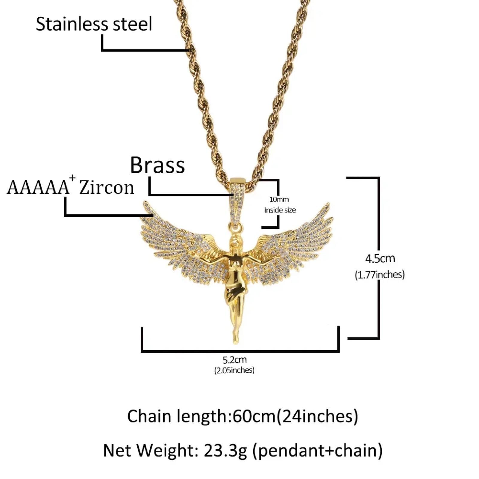Collana Uomo Donna Gioielli Ciondolo Pendente Necklacecollana Vintage Flying Uomini Donne Rap Hip Hop Pendente Partito