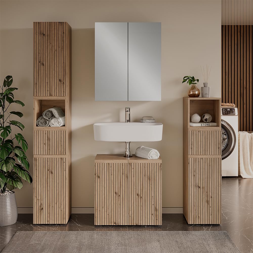 Vicco Waschbeckenunterschrank Takumi, Artisan, 60 x 58 cm