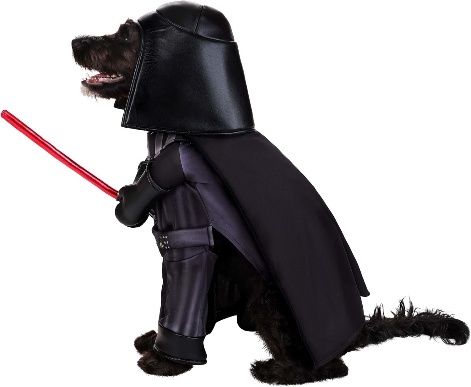 Star Wars Darth Vader Pet Costume | Dog Bodysuit with Cape, Helmet for Halloween Party and Role Play Fun S