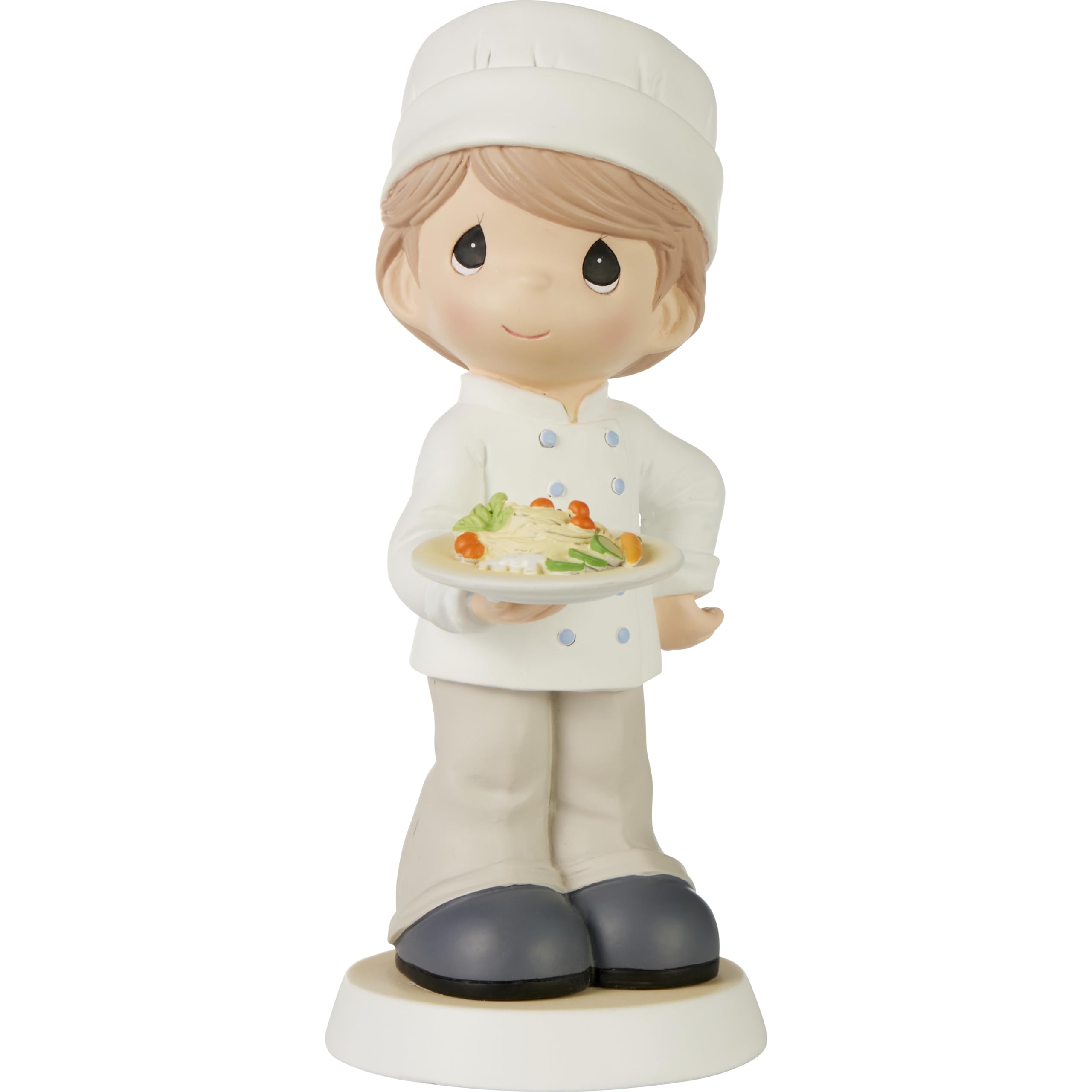 Cadeau pour cuisinier : figurine de chef Precious Moments peinte à la main