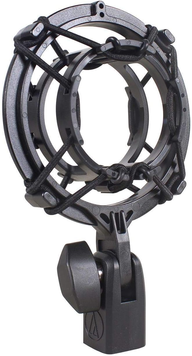 Audio-Technica AT2035 Side Address Cardioid Condenser Studio Microphone with Case Bundle with Rockville PRO-M50 Studio Headphones w/Detachable Coil Cable, Case with Extra Ear Pad