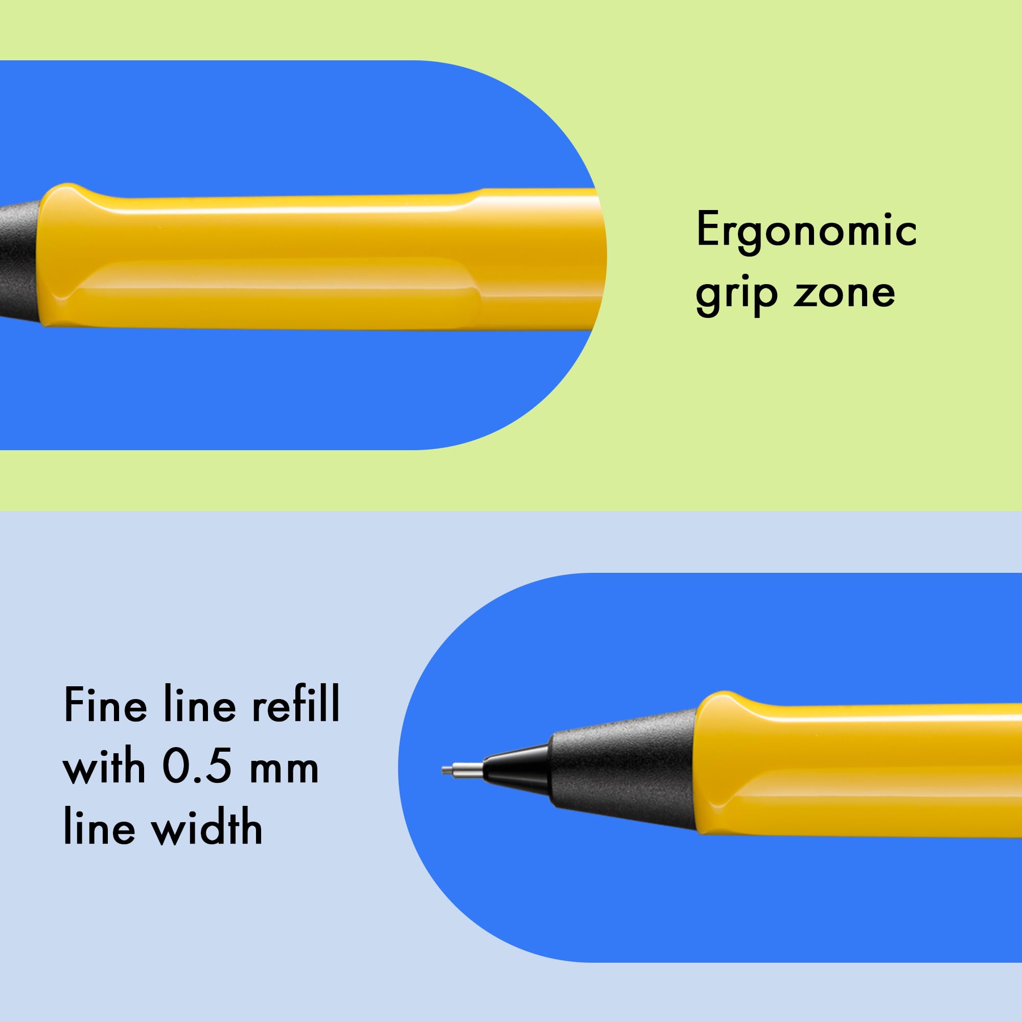 LAMY Safari Yellow Mechanical Pencil 0.02 inch (0.5 mm) L118 : Amazon.sg:  Office Products