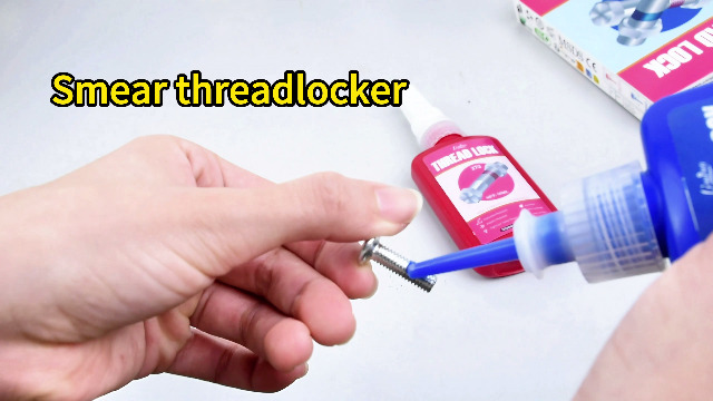Image of Thread Lock - Medium and High Strength Thread Locker Blue ＆ Red, Threadlocker for Nuts, Bolts, Metal Fasteners - Lock Tight & Prevent Loosening, Seal & Anti-Corrosion, Long-Term Stability (50ml+50ml)