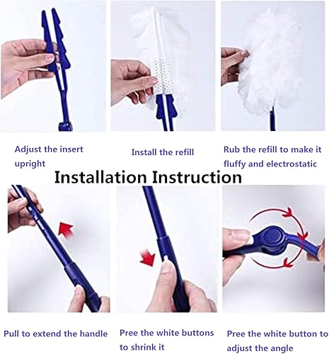 Miniatura 7 de 360 repuestos de plumero a granel cabezal de repuesto desechable para limpiar el hogar, 30 unidades