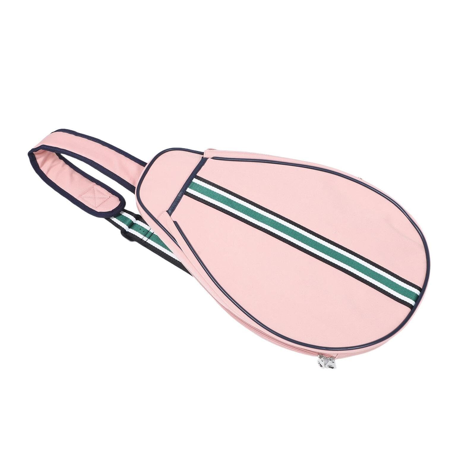 FOMIYES Borsa Porta Racchetta da Badminton a Tracolla Rosa, Borsa Sportiva Portatile Tasche Organizer per Racchette, Scarpe e Accessori, Tracolla Regolabile per Trasporto Comodo Outdoor