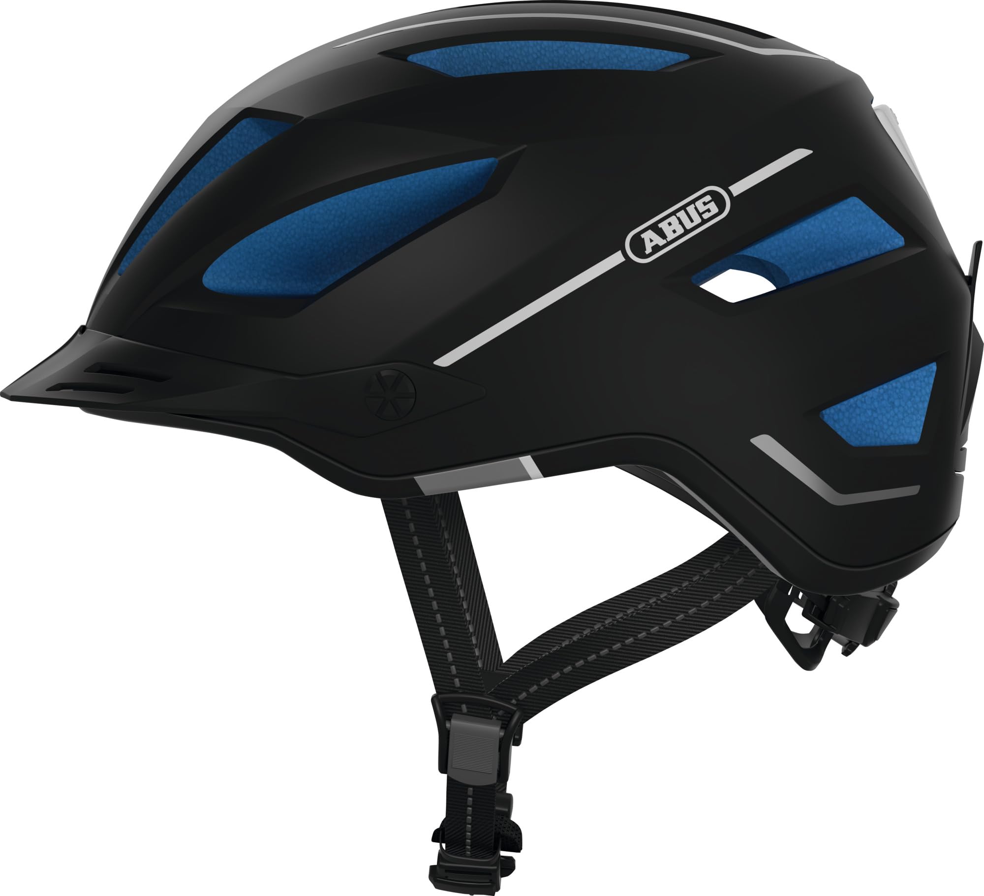 ABUS Pedelec 2.0 - Casco de ciclismo urbano de alta calidad con luz trasera para transportarse en la ciudad - Para hombre y mujer - Negro, talla S