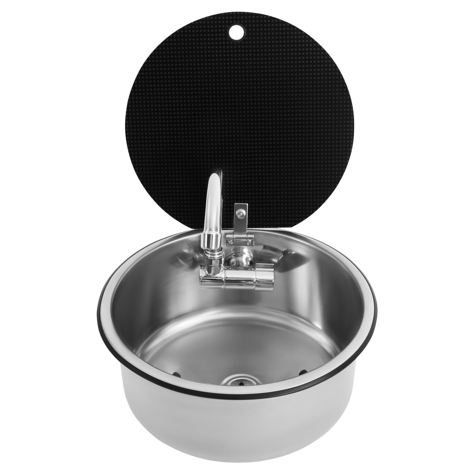 Lavabo De Camping Portable En Acier Inoxydable 6L – Évier De Table Pliable Pour Picnic