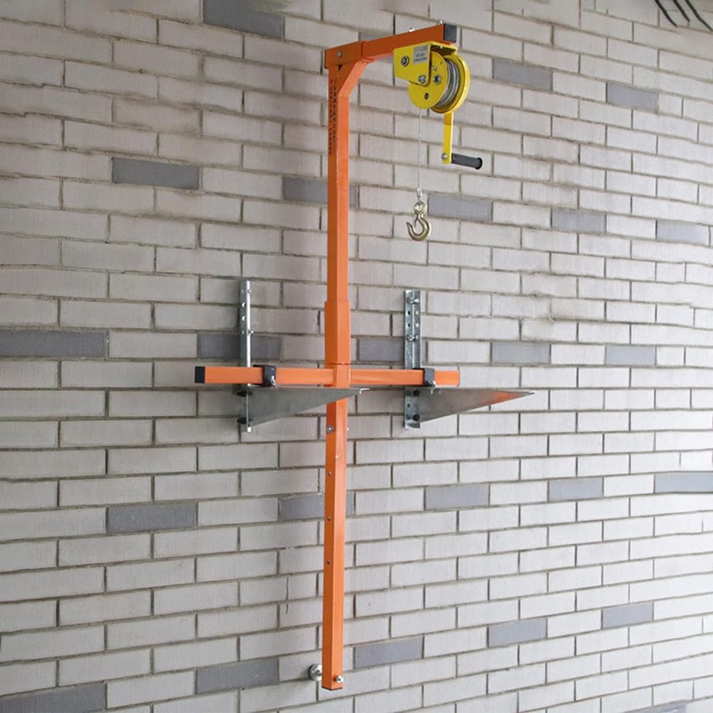 Klimaanlagen-Hebewerkzeug-Set – 150 kg Kapazität Installationshalterung mit manuellem Seilwinde Hebezeug für AC-Montage und komplette Demontage – robustes Design