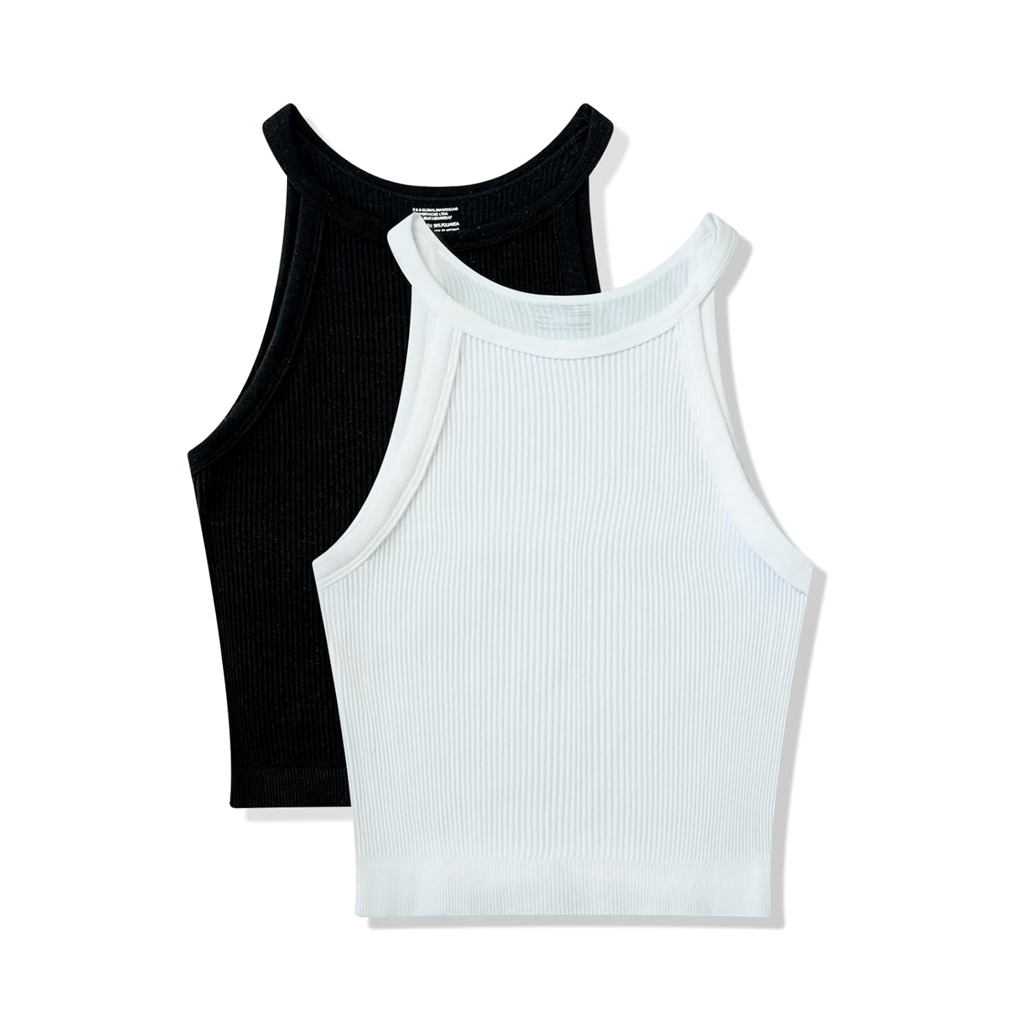 J COLOUR Regata Feminina Camiseta Feminina Decote Em Ribana Canelada Slim Fitness para Academia Treino Yoga