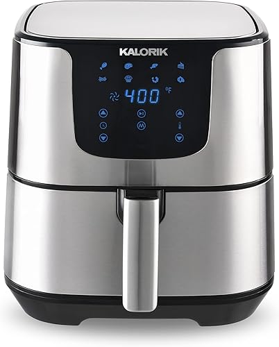 Kalorik Freidora de aire digital Pro FT 47477 SS, freidora de aire sin aceite de 6 cuartos XL (renovada)