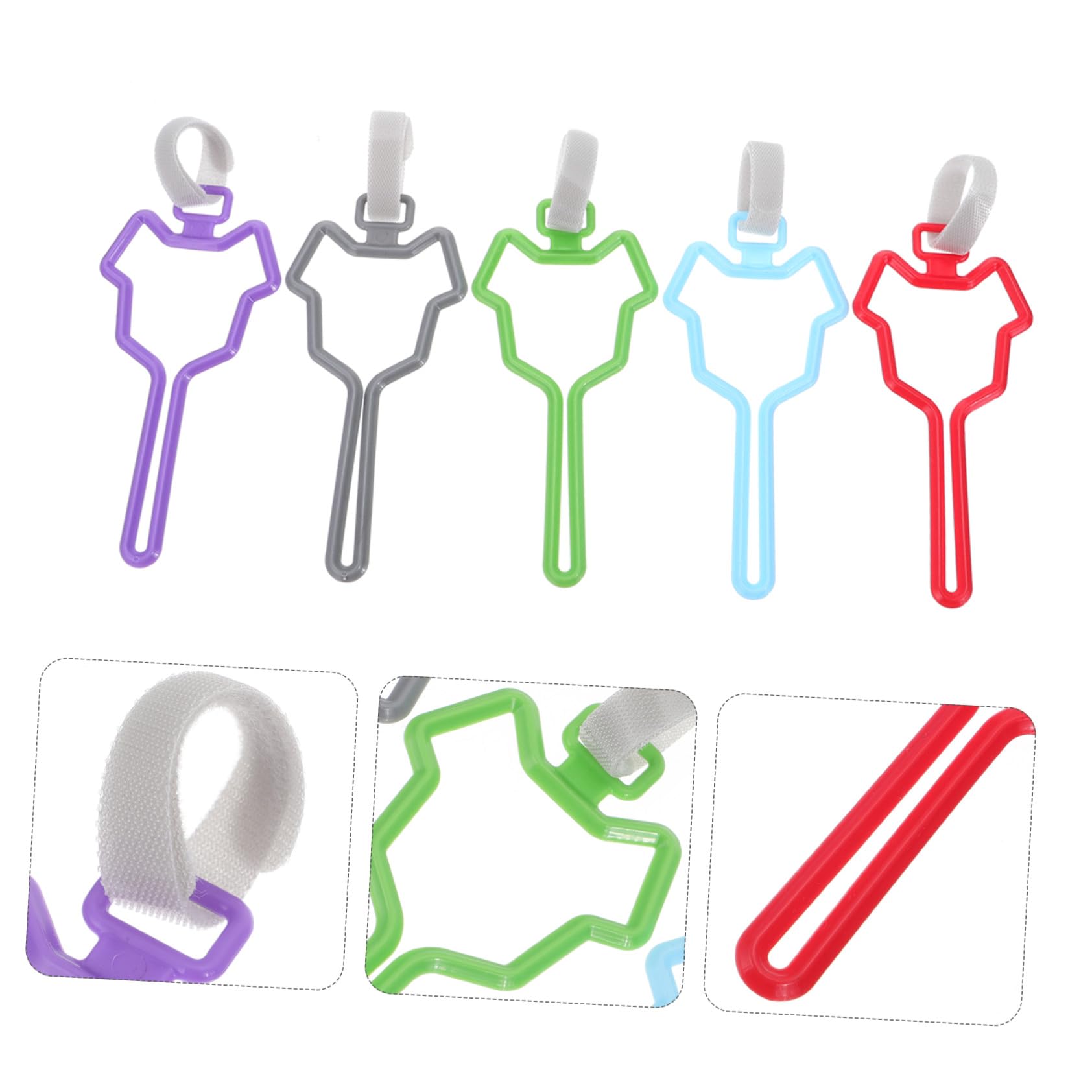 GALPADA 5 pièces Support à Déjections Canines Clip pour Laisse Distributeur Sacs Ramasse-crottes Chiot Accessoire Chien Pratique et Compatible Clé