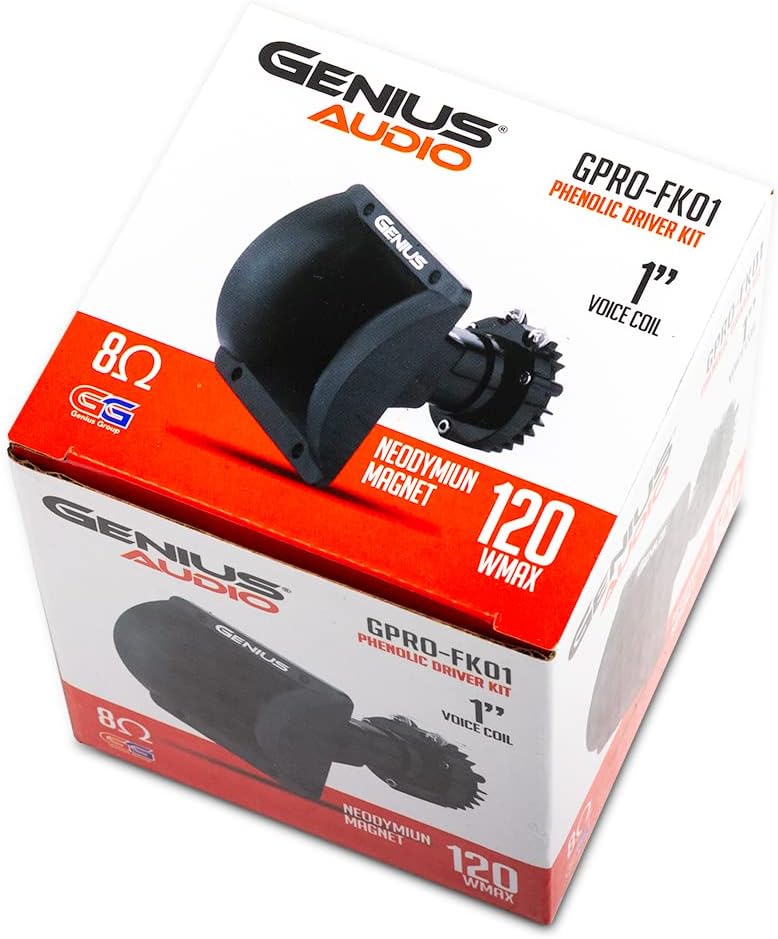 Genius Audio GPRO-FK01 1" Compression Driver with Horn, 1 Driver