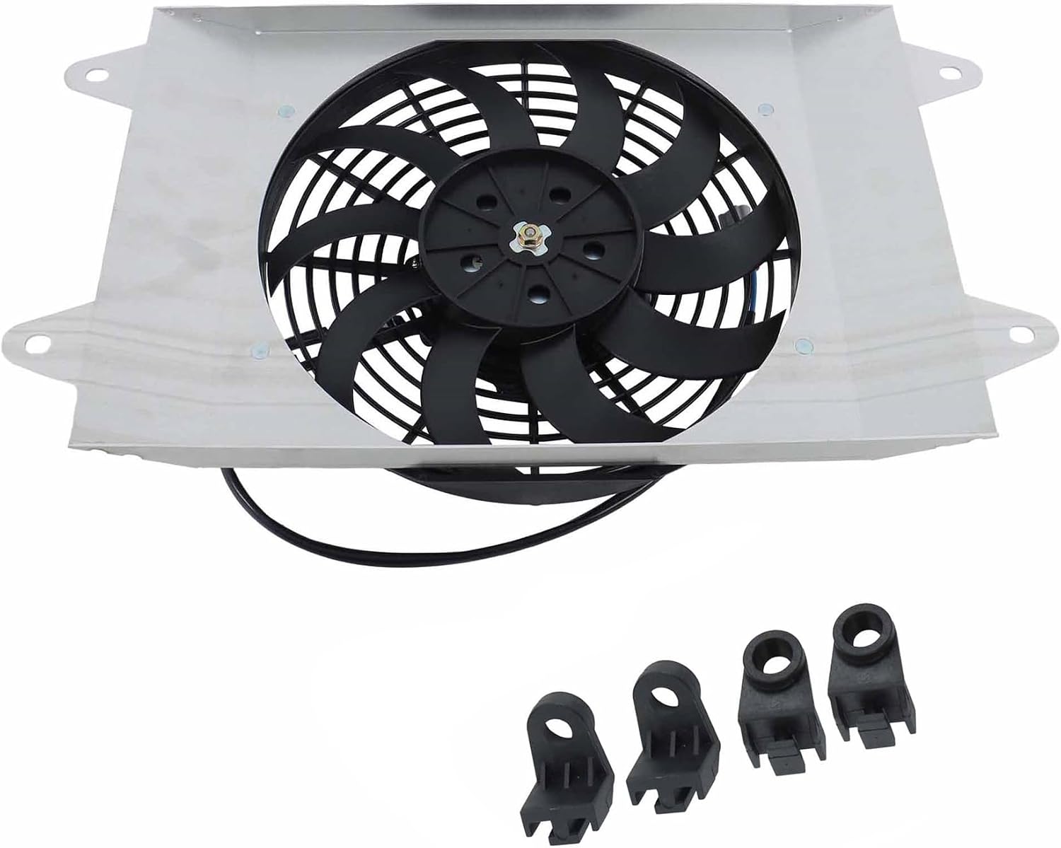 Silscvtt Radiator Cooling Fan Replacement for Yamaha Viking 700 YXM700 2014-2019 Replacement for 1XD-E2405-00-00