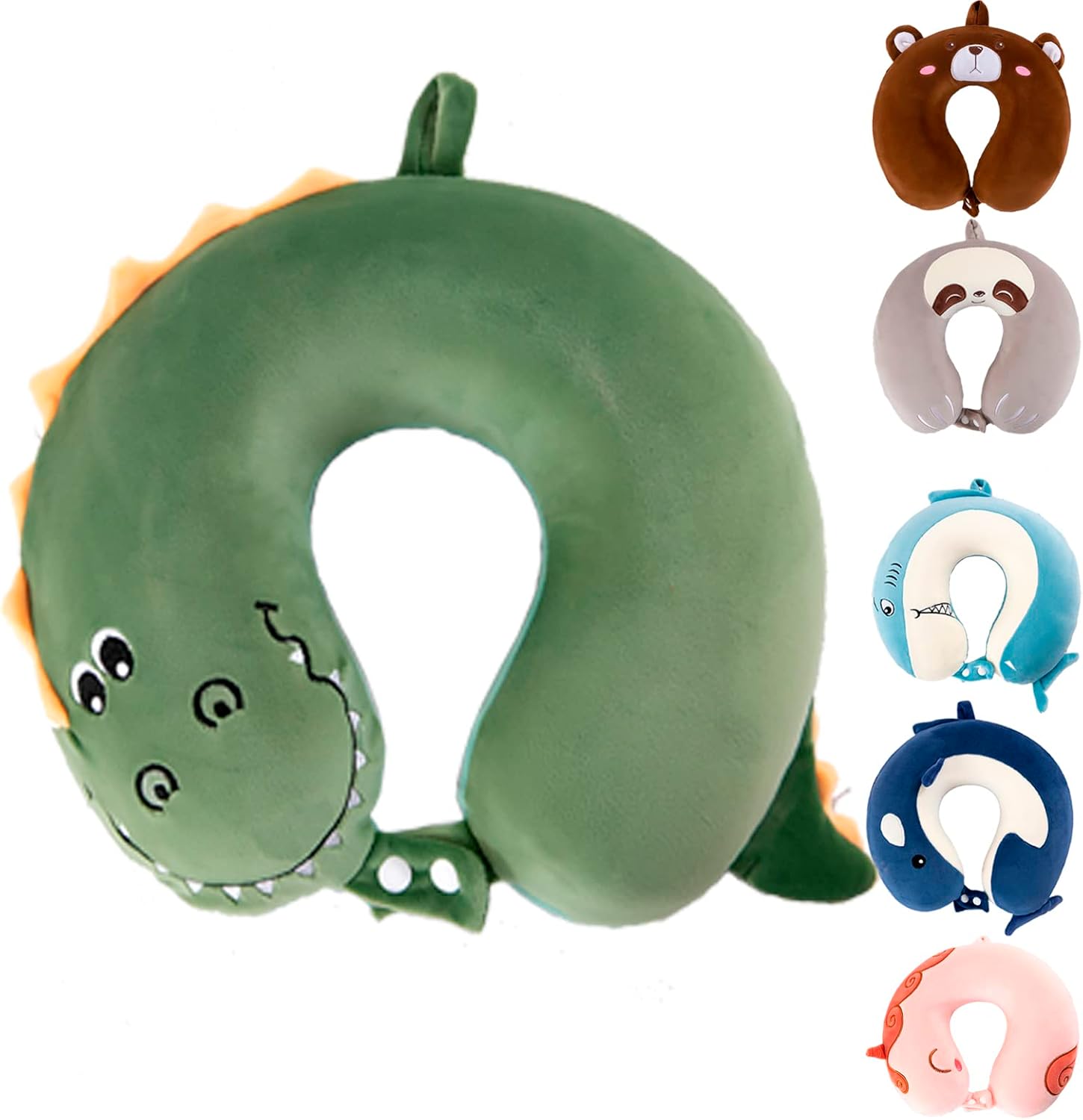 Kids Neck Pillow for Traveling, Upgraded Cartoon Cute