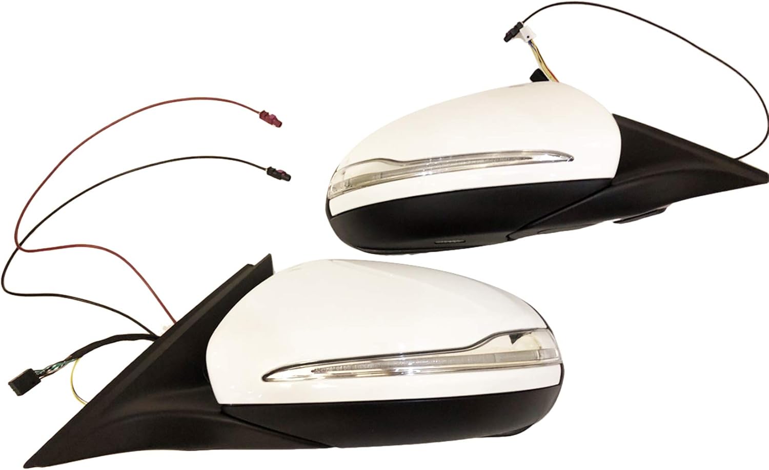W205 Side Door Mirrors Set Compatible with Mercedes Benz C
