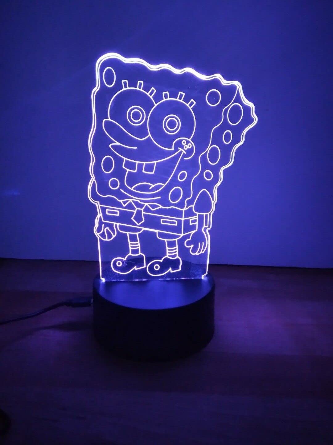 althiqahkey 3D LED Night Lights 7 colours Desk Lamp Kids Gift