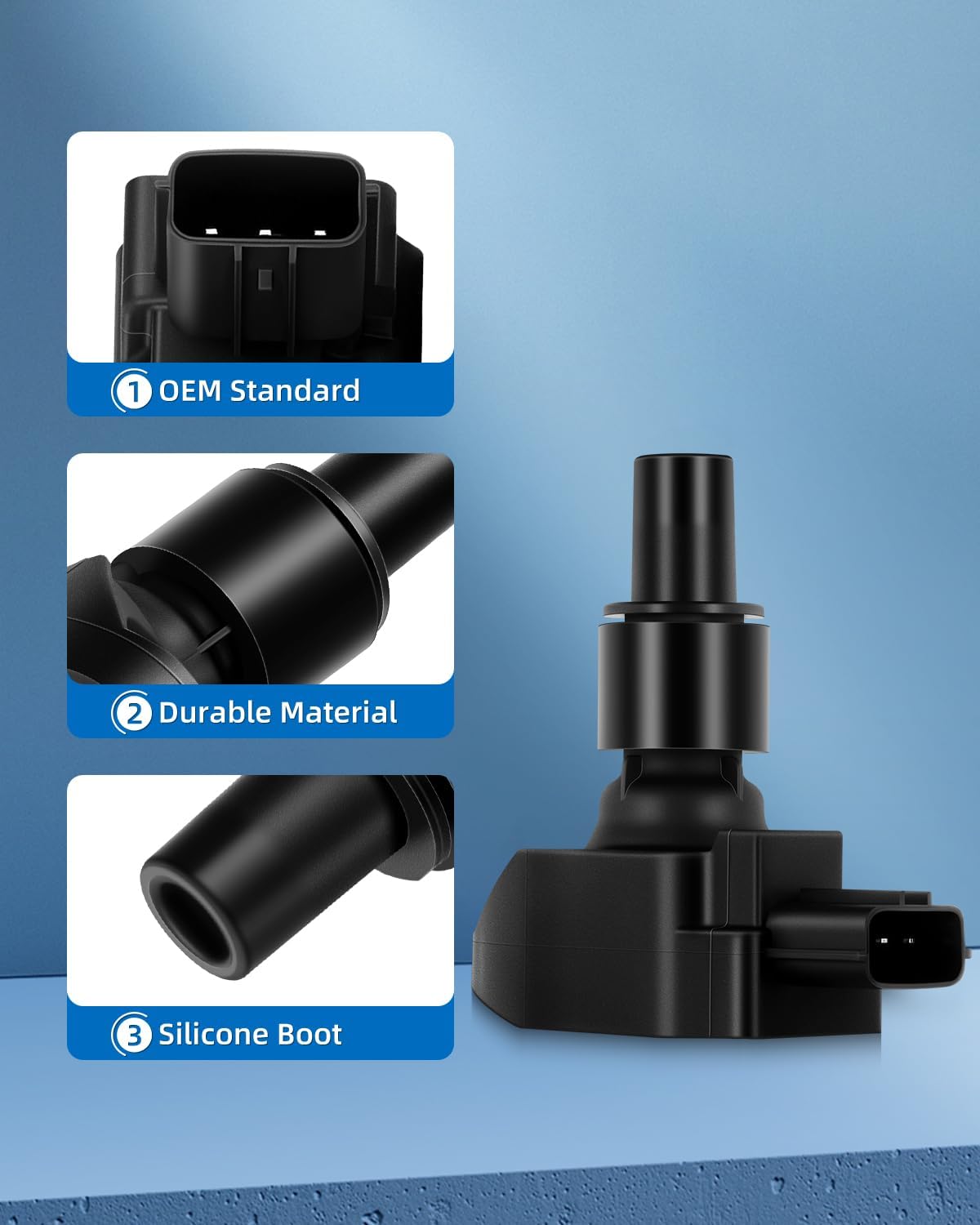 ECCPP ignition coils Pack of 4 UF501,coils packs,for Mazda RX-8 R2 1.3L 2004 2005 2006 2007 2008 2009 2010 2011,UF501 ‎C1459 5c1450