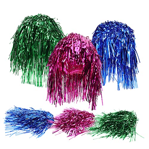 Garneck 18 Pçs Chapéu De Chuva Peruca Decorações PetPvc Filme De Natal