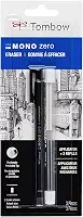 Tombow Pacote econômico 57317 Mono Zero Eraser, retangular de 2,5 mm. Borracha estilo caneta com ponta de precisão com refil