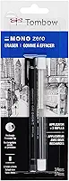 Tombow Pacote econômico 57317 Mono Zero Eraser, retangular de 2,5 mm. Borracha estilo caneta com ponta de precisão com refil