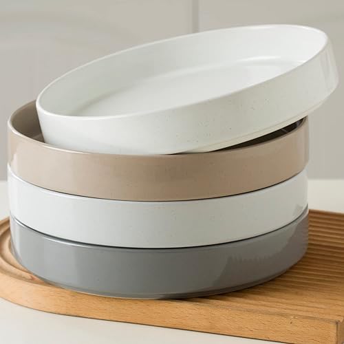 Miniatura 2 de famiware Nebula - Tazones de pasta para 4, juegos de ensaladas de 8.75 pulgadas, cuencos grandes y anchos para servir la cena, multicolor