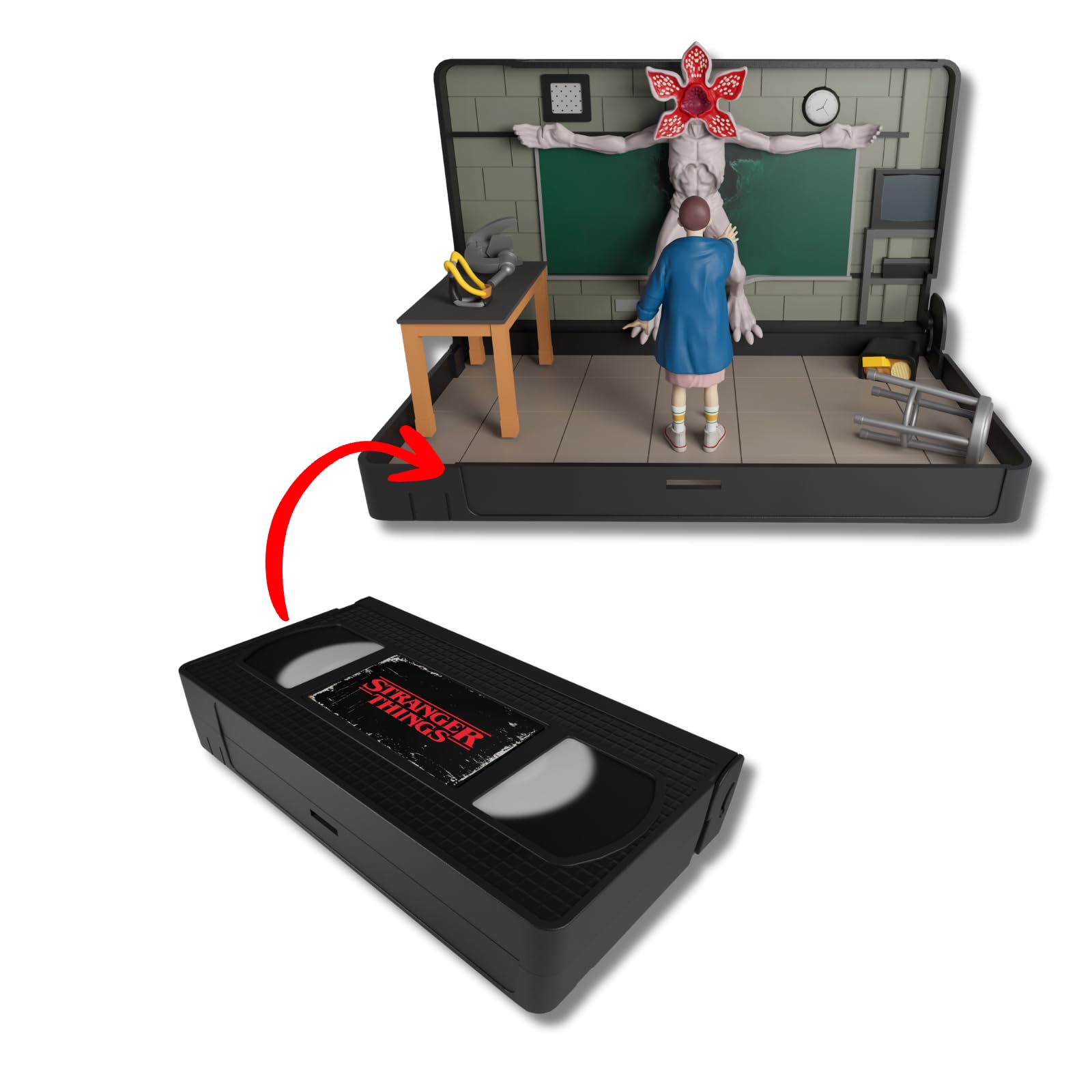 Amazon.com: Console Heroes Stranger Things VHS Diorama: Eleven vs