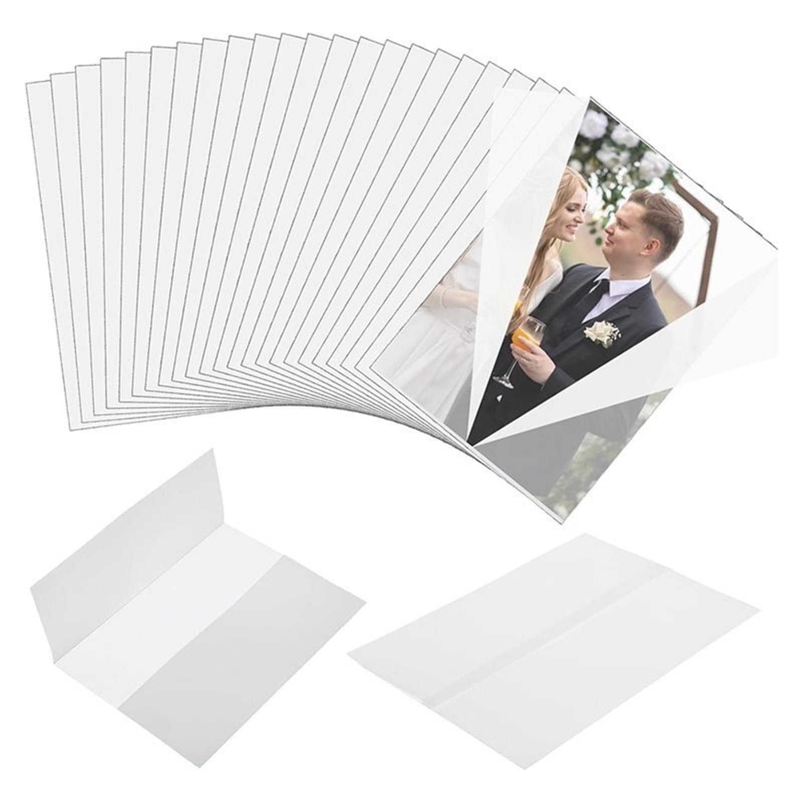 Vellum Jackets for Invitations 150pcs Invitation Translucent Paper Sleeves- Vellum Jackets in or 5X7 for Weddings, Birthdays and Other Occasion
