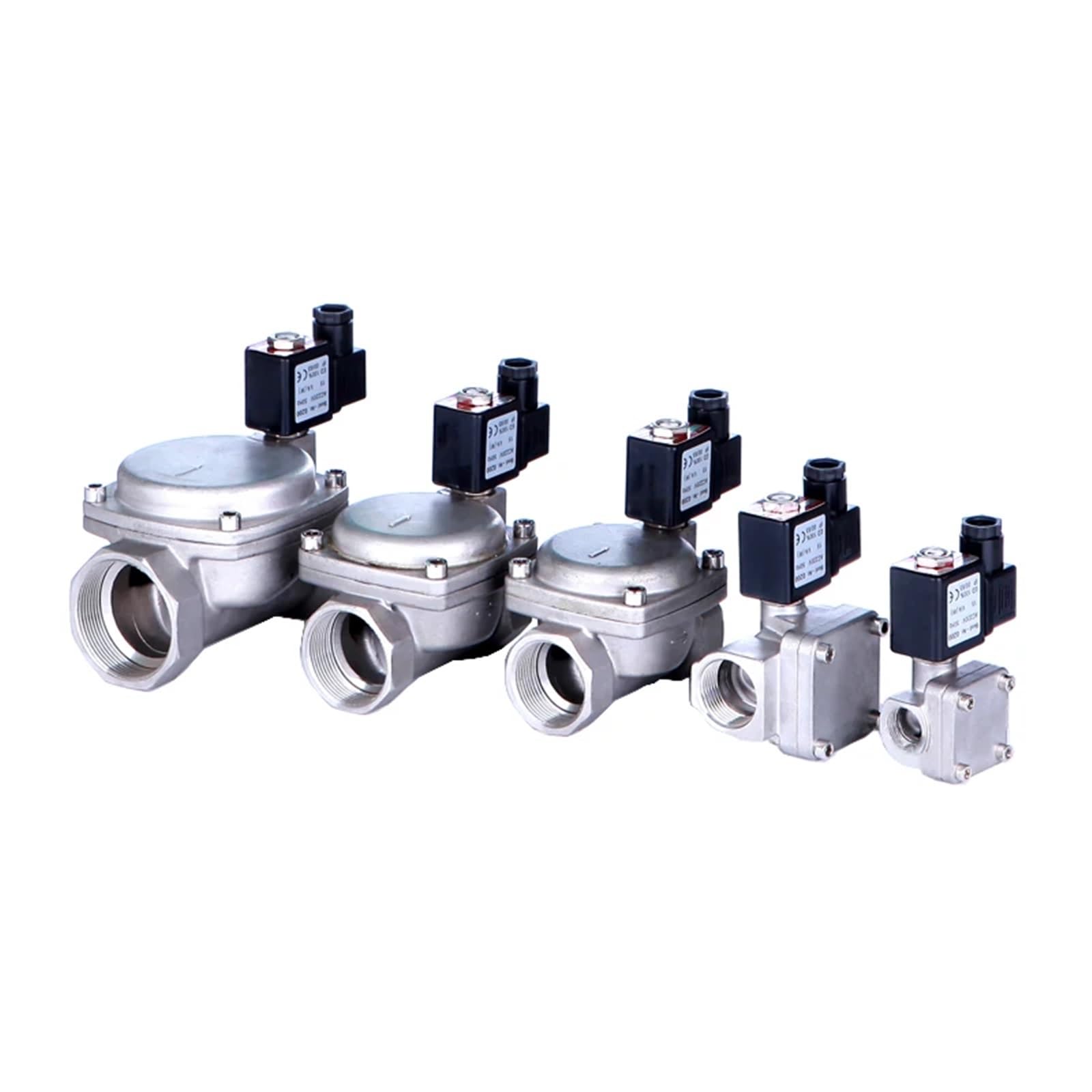 SBSSYVLMV Normally Closed Pilot Diaphragm Electric Solenoid Valve Stainless Steel 16kg high Pressure Water 12V 24V 220V(NBR-SEAL-24VAC-CLOSED)