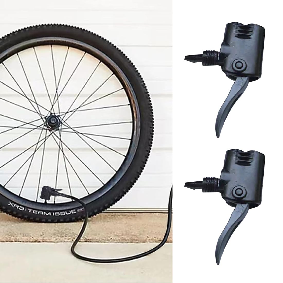 Connettori Valvola Pneumatica Universale - 2 Pezzi In Ottone Per Gonfiaggio Auto, Bici, Moto - Foto 4