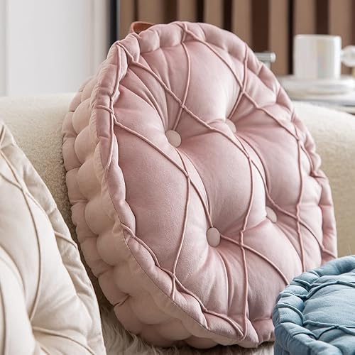 Miniatura 10 de vctops Almohadillas para silla con patrón de diamantes con asa, cojín de terciopelo suave y cómodo para sillas de comedor, sillas de oficina, suelos