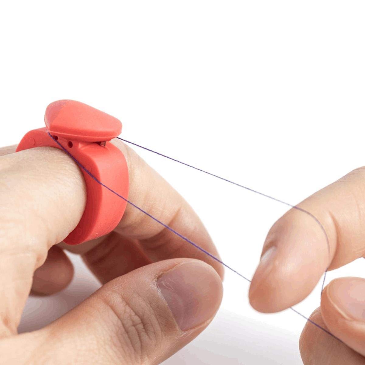 Hemline Yarn/Thread Cutter Cutting Ring - Heart - Random Colour - Wool Crafts Sewing