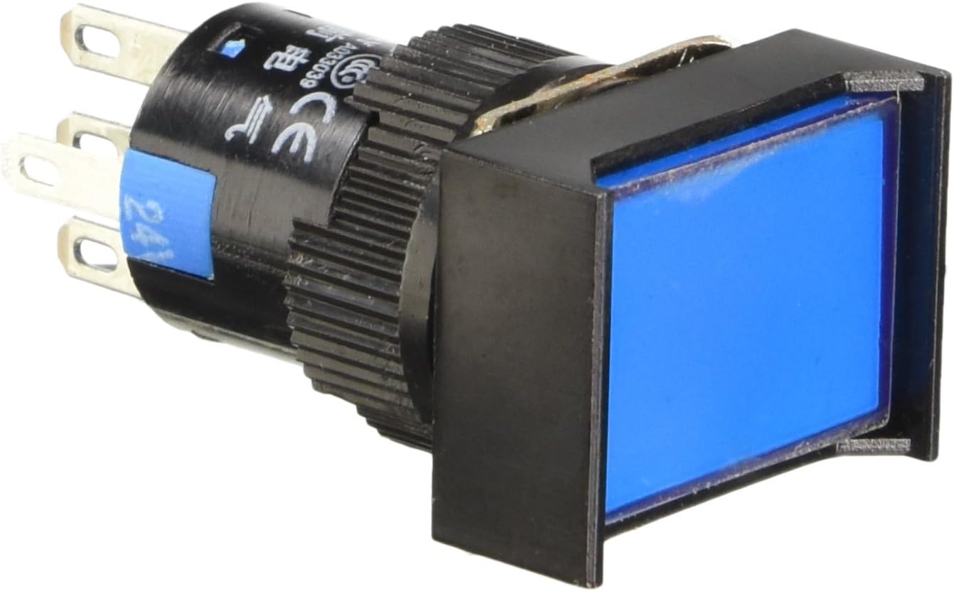 Amazon.com: Uxcell DC 24V Latching Lamp Rectangular Push Button Switch ...