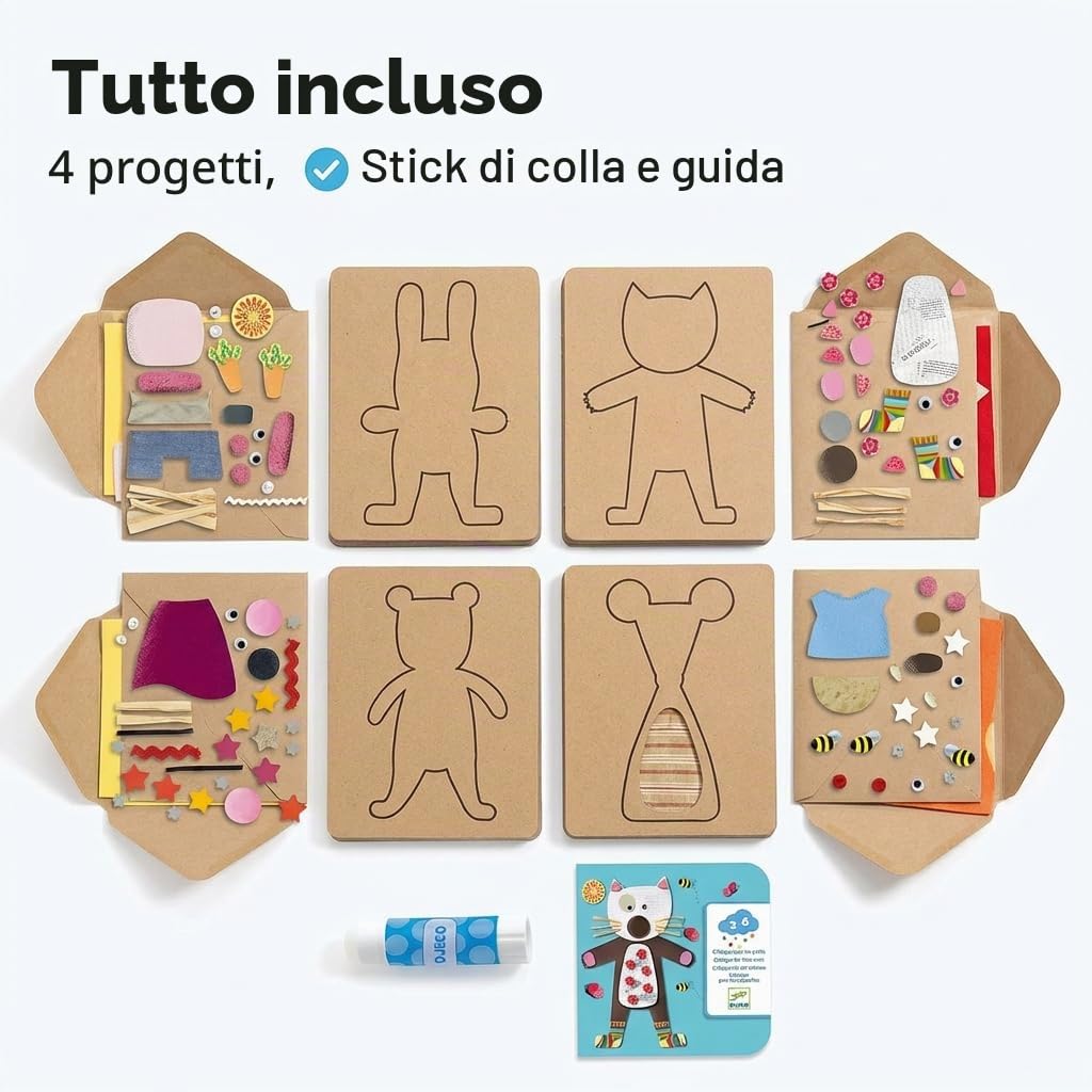 djeco 599386031 – Collage per Bambini